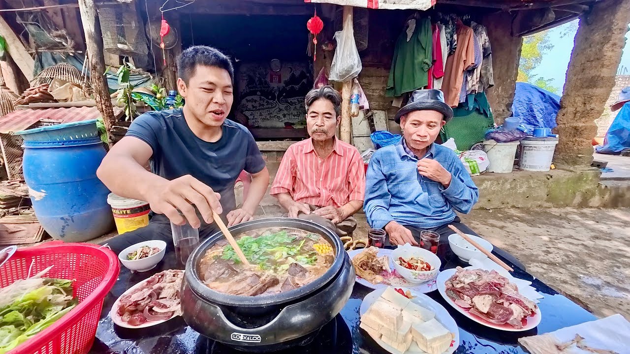 Gặp Lại Bác Thông Và Bác Đại Sau Tết Và Nồi Lẩu Đầu Năm | HUY ANH TV 