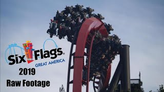 Six Flags Great America | Raw Footage 2019 | 1080p 60fps