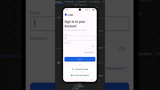Shorts: Login Screen UI #1 | Flutter Design