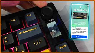 Полная локализация, экран, роллер и топовые стабы в Toxic Ant Arke75 #ToxicAnt #Клавиатура screenshot 2