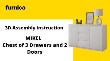 Assembly instructions - MIKEL - Chest of 3 Drawers and 2 Doors