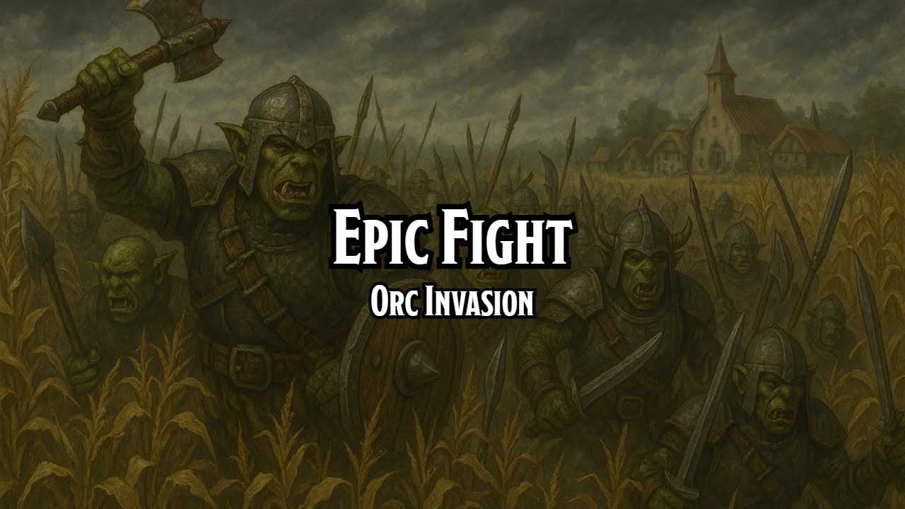 Epic Fight: Orc Invasion | D&D/TTRPG Battle/Combat/Fight Music | 1 Hour | Copyright free