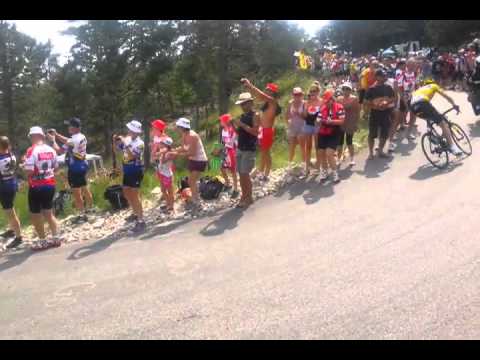 Images exclusives, non officielles  : Attaque fulgurante Froom Ventoux 2013 filmé par amateur dans