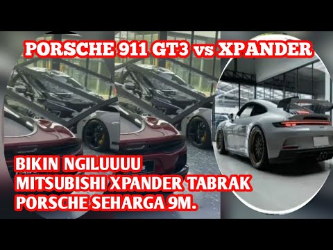 Viral,Mitsubishi XPANDER TABRAK PORSCHE Seharga 9M Disebuah Showroom.#xpander