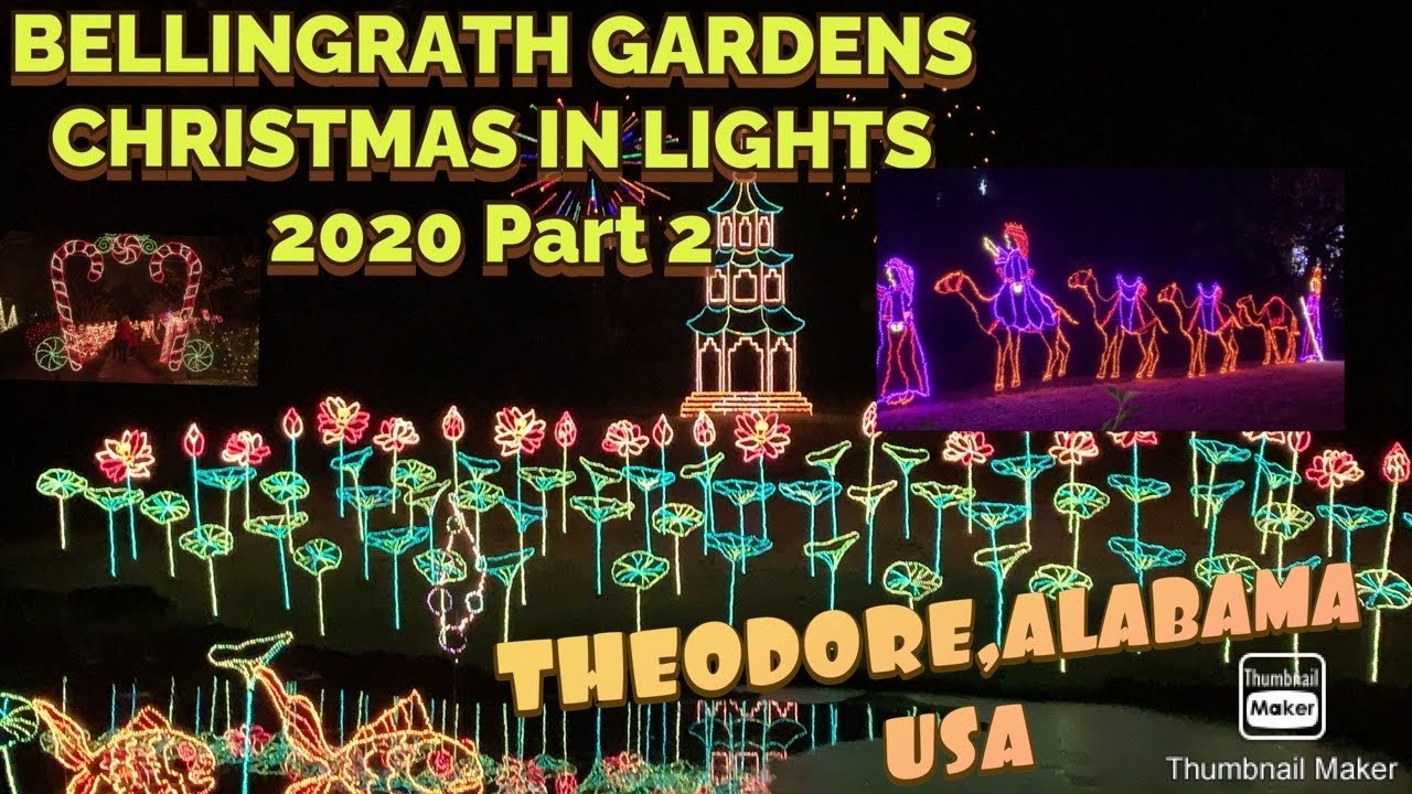 BELLINGRATH GARDENS CHRISTMAS IN LIGHTS PART 2 THEODORE ALABAMA 2020
