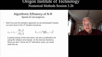 OIT Math 451 session 3.2b: Newton Raphson Convergence Speed