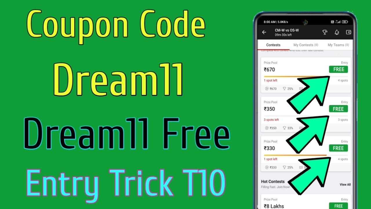 Dream11 Coupon Code Dream11 Coupon Code Today Dream11 Today