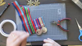 Tiger Medals  court mounting military medals