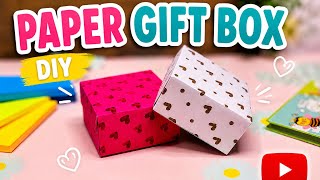 DIY Paper Box | No Glue & No Scissors | Tutorial
