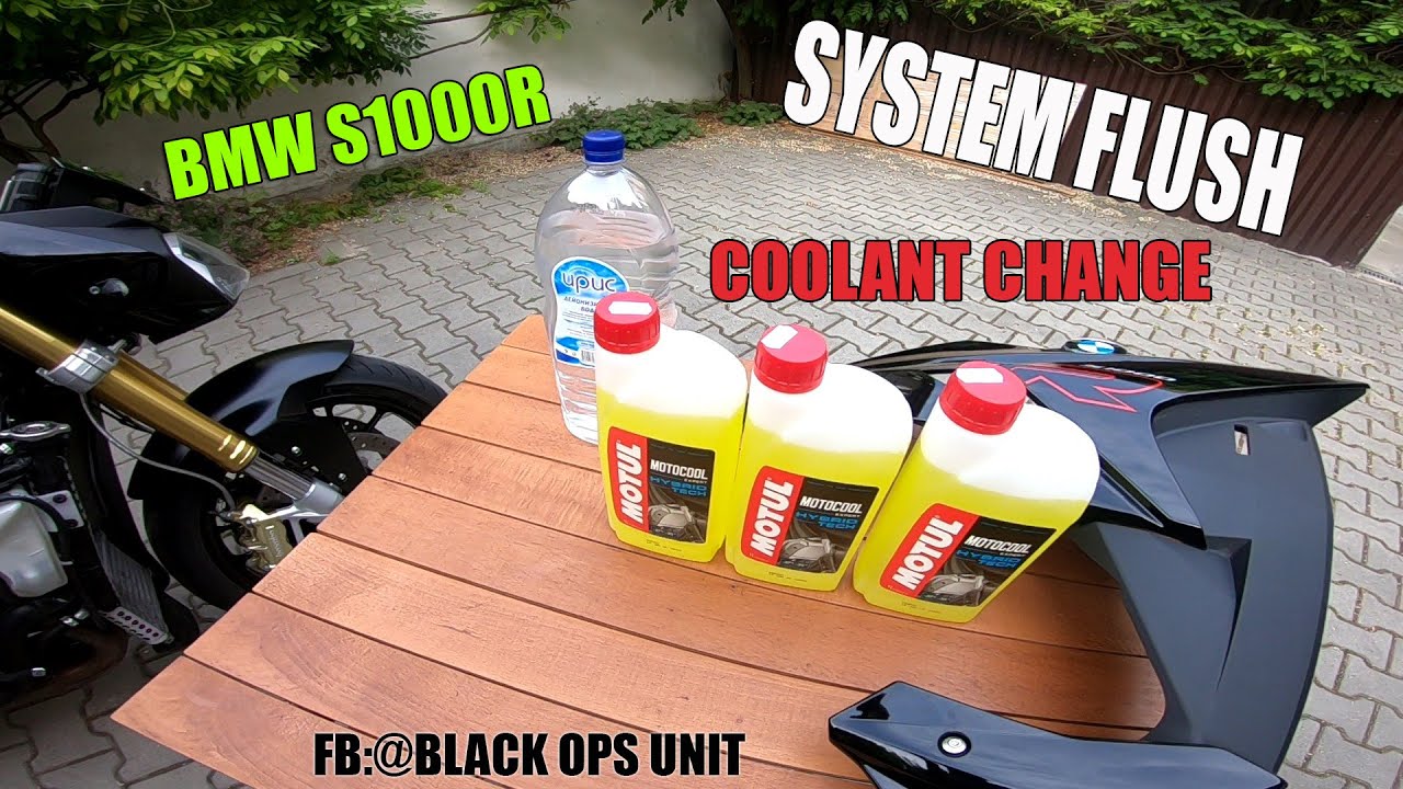 BMW S1000R Coolant Change System Flush (S1000R, S1000XR) YouTube