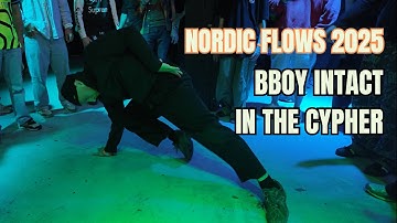 Bboy Intact in the cypher at Nordic Flows 2025