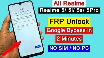 Realme 5/5i/5s/5 Pro FRP Bypass IN 2 Minutes | 2022 All Realme FRP Bypass/Google Bypass Without PC