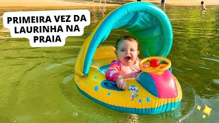 Vlog Primeira vez da Laurinha na Praia