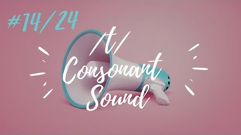 /t/ Consonant sound (video 14/24) - Learn English with Julia
