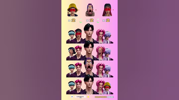 Kpop Demon Hunters 이상한 사람 찾기: #kpop #kpopdemonhunters #유백합 #김프로 #zoey #rumi #huntrixquiz