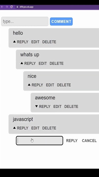 Build this amazing Infinitely Nested Comments System in React JS (Link ...