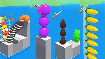 🆕ASMR Slice iT All levels gameplay walkthrough android ois gaming updated  #maxlevel #sliceitall