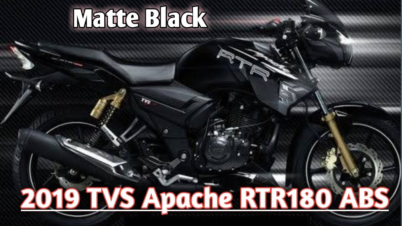 2019 Apache RTR 180 With Dual Channel ABS,Matte Black 5