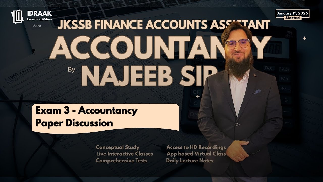 Exam 3 I Paper Discussion I Accounting Equation & Rules of Debit & Credit I JKSSB FAA Accountancy