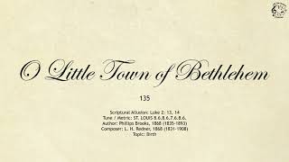 Video thumbnail of "135 O Little Town of Bethlehem || SDA Hymnal || The Hymns Channel"