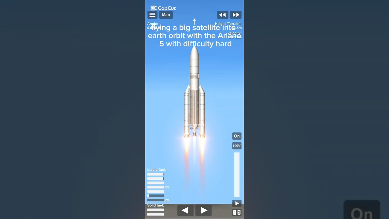 flying a big satellite into earth orbit with the Ariane 5 in hard mode 