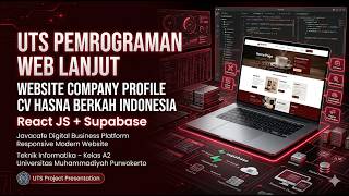 Presentasi UTS Pemrograman Web Lanjut A2 | Company Profile CV Hasna (Javacafe)