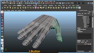 Hand modeling tutorial in Maya 2012   Part 7 of 7