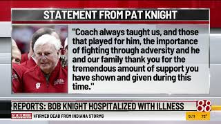 Bob Knight hospitalized with illness