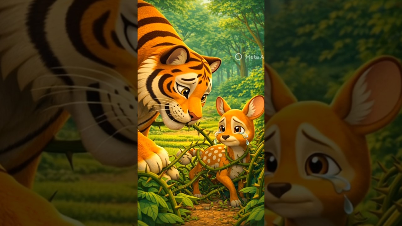 शेर की दयालुता 🐯 | सच्ची ताकत क्या होती है 