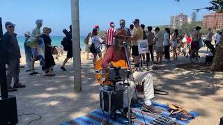 Christmas Busking In Sydney (Manly Beach)