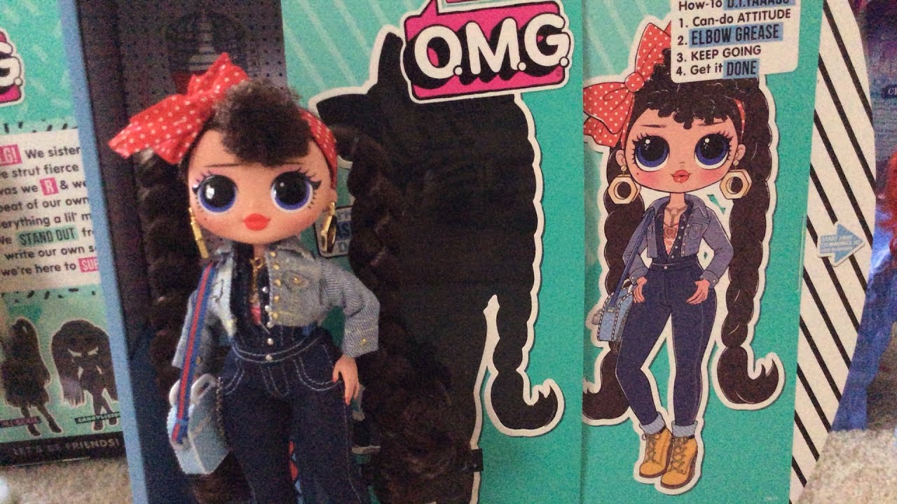 LOL OMG WAVE 2 BUSY BB DOLL REVIEW | Rosie The Riveter inspired doll