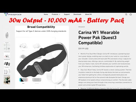Recensione MrTass - PrismXR - Carina W1 - 10.000 mAh - Uscita 30 W - Batteria da cintura o da spalla