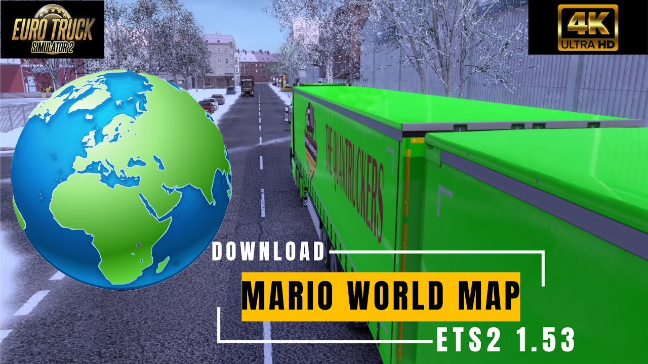 How to download and install the mario world map ets2 1 53 youtube