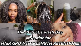 The Perfect Wash Day Routine For Hair Growth & Length Retention