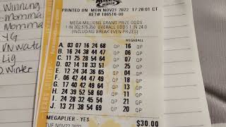 Mega Millions 11/22/22