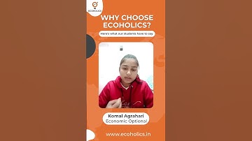 Komal Review About Economics Optional Batch on Ecoholics App #shorts #newbatch #app #ecoholics