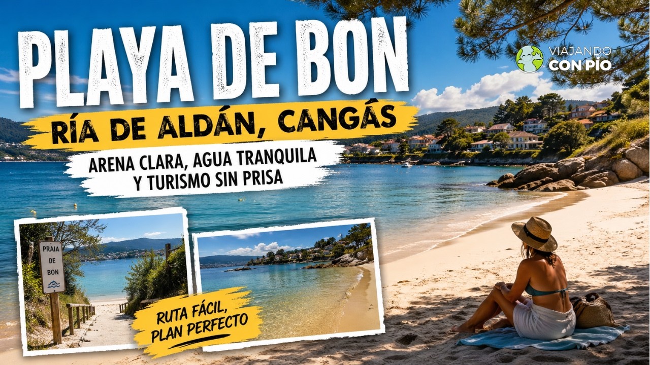 Playa de Bon (Ría de Aldán) | La playa tranquila de Cangas para un día perfecto