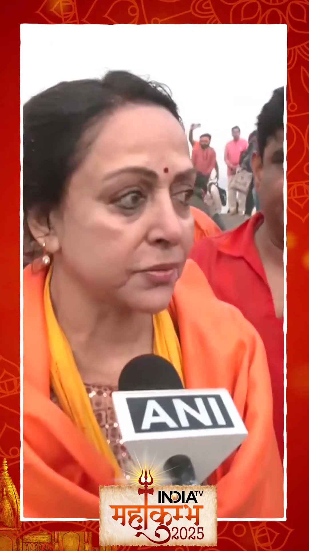 #mauniamavasya पर #hemamalini ने किया स्नान #mahakumbh2025 #indiatv