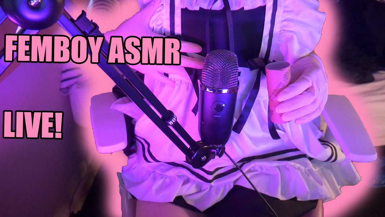 [ASMR] LIVE FEMBOY MAID ASMR - YouTube