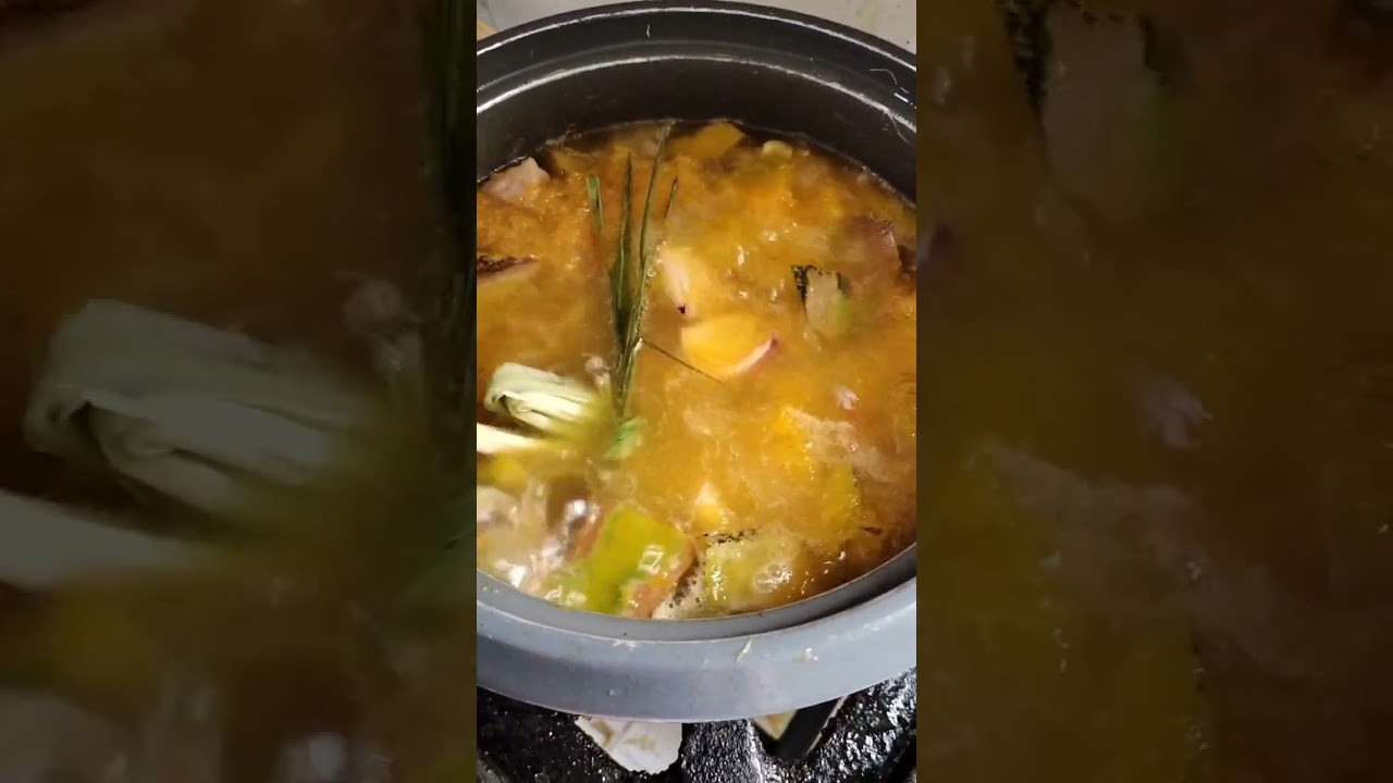 Dinuldog (Squash soup) na may Brazilian Beef