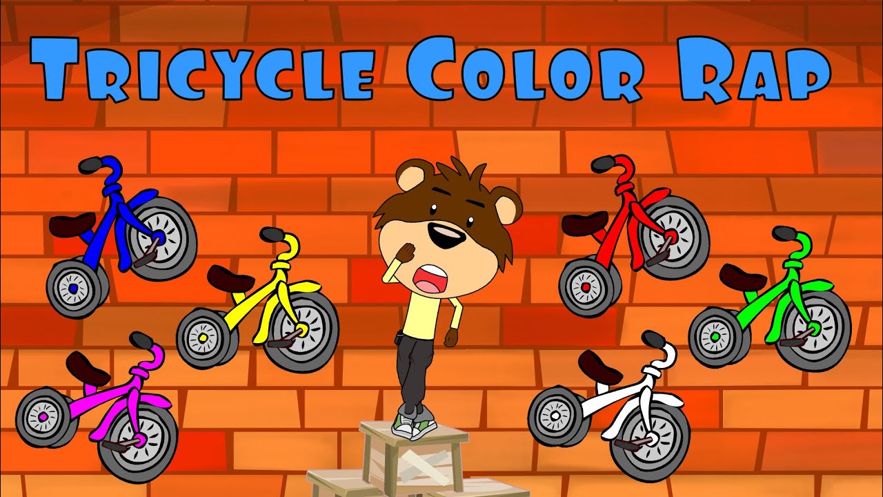 Kindergarten Songs "Tricycle Color Rap" Color Song (After School Cubs) YouTube
