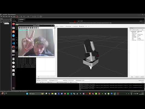 Controlling Dobot arm with opencv hand tracking