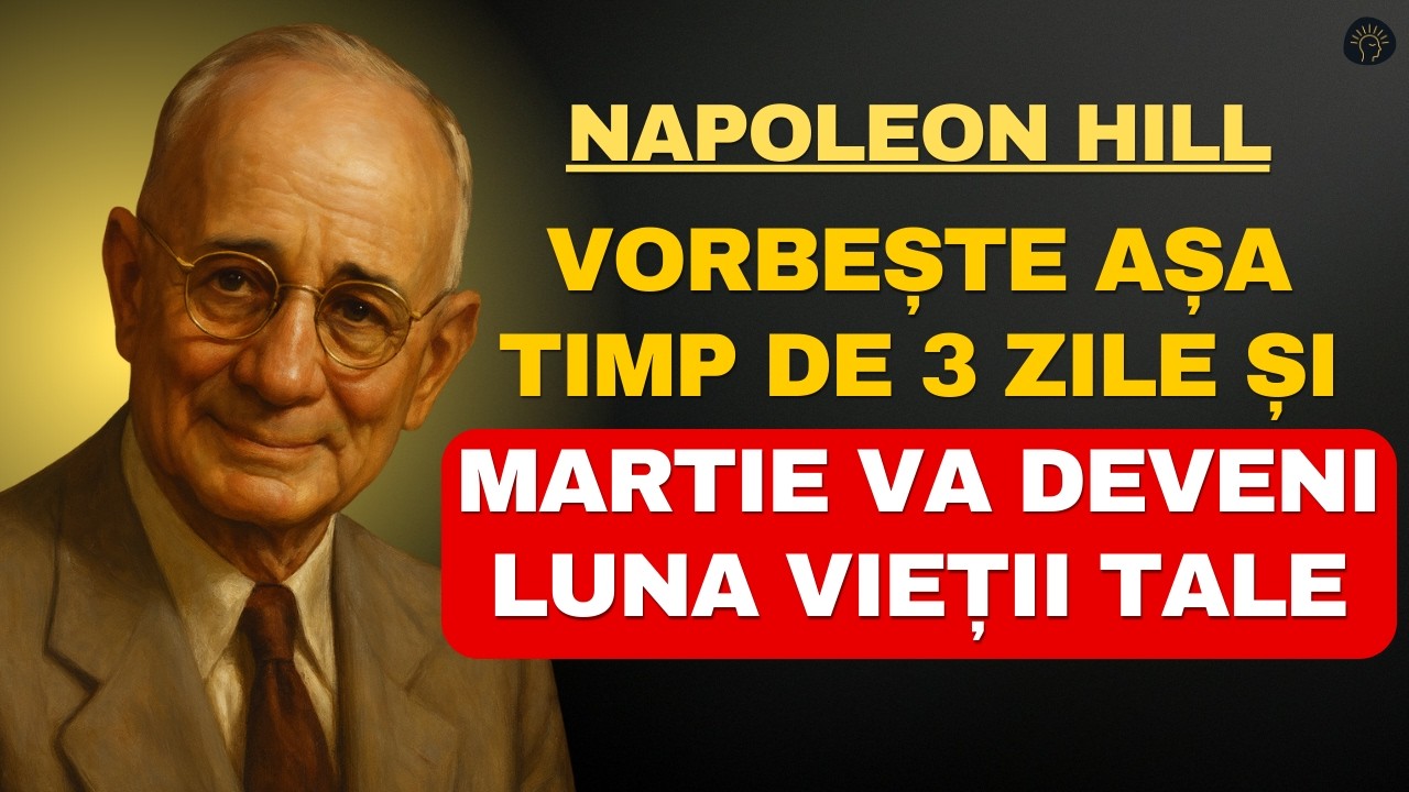 Vorbește așa 3 zile și fă din martie cea mai puternică lună a vieții tale | Napoleon Hill
