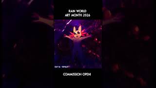Day 16 - Rivulet (Commission Open!) #rwartmonth  #2danimation #rainworld @Revolvius