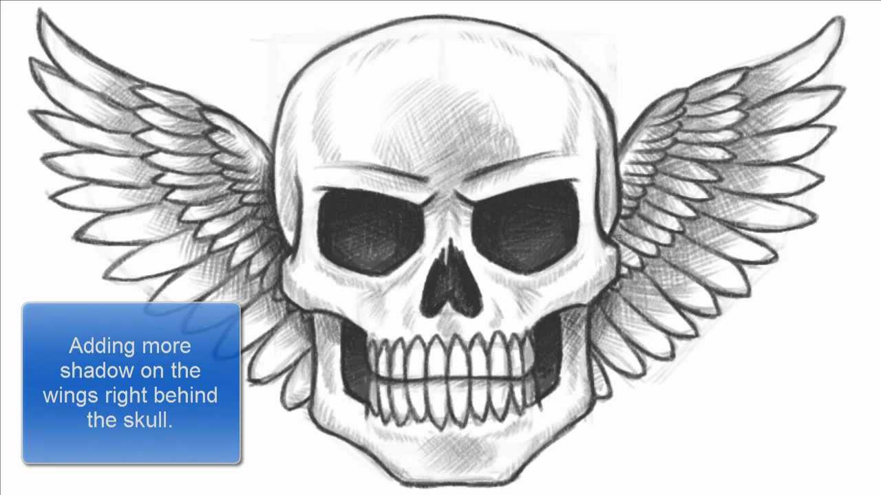 How to Draw a Skull  Easy Drawing Art