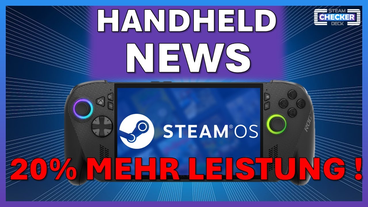 Handheld News: 20% Mehr Power für das XBOX ROG Ally X ! XBOX Ally schwächer als Steam Deck OLED !