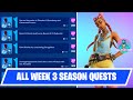 Fortnite All Week 3 Season Quests Guide | Fortnite Chapter 3 Season 2
