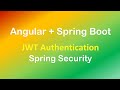 Angular 8 + Spring Boot: JWT Authentication with Spring Security example