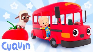 El bus comilón: aprende colores y animales con Cuquín 😊🚍 Caricaturas y dibujos animados para bebés