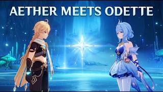 Aether Meets Odette | Aether Gets New Sword | Genshin Impact 7.0 | YanarpX